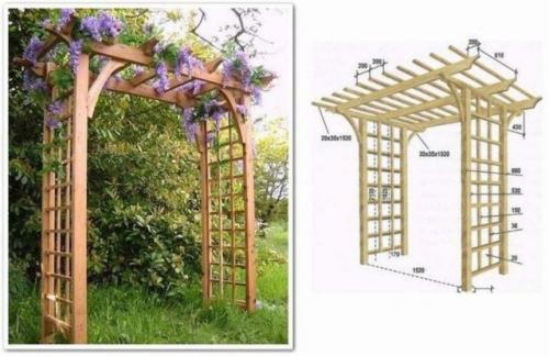 Пергола со скамейкой своими руками. Деревянная пергола своими руками: как сделать, пошаговая инструкция, фото