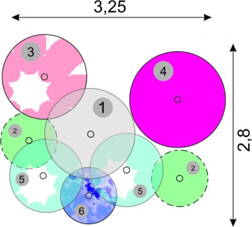 Клумба из хвойных и кустарников. Миксбордеры из хвойников и кустарников 04