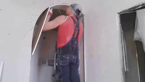 Чертеж полуарки. Виды применяемого гипсокартона, способы изгиба и особенности крепления