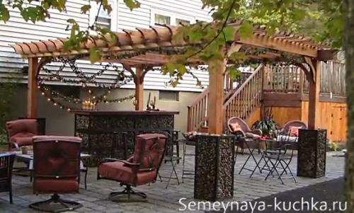 Пергола над бассейном. Навес для бассейна (20 лучших идей для дачи).