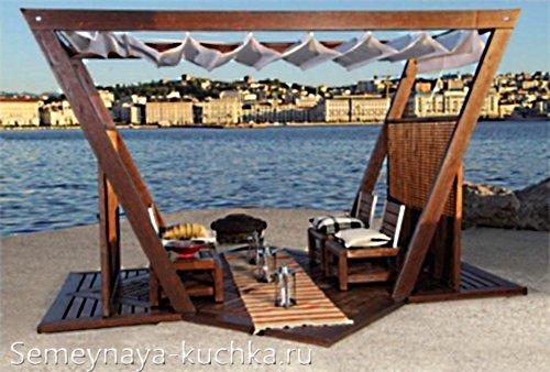 Пергола над бассейном. Навес для бассейна (20 лучших идей для дачи).