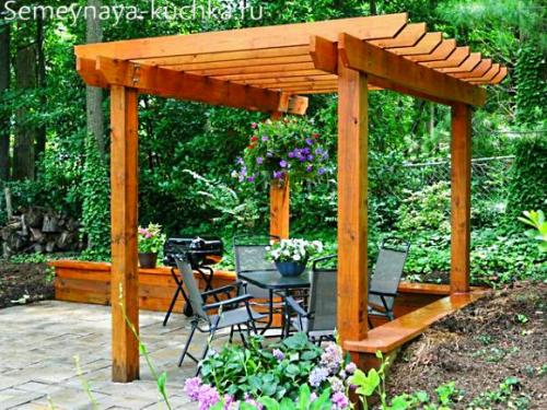 Пергола над бассейном. Навес для бассейна (20 лучших идей для дачи).