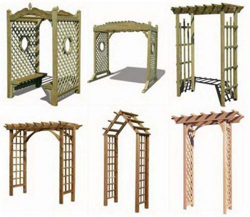 Перголы и арки из дерева для дачи своими руками. Изготовление перголы из дерева на садовом участке своими руками (с фото) 02