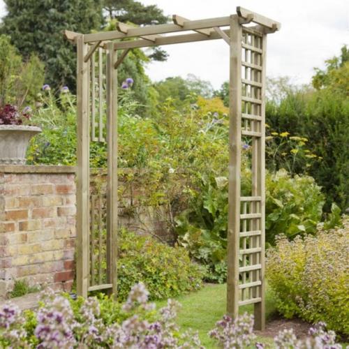 Как изготовить арку из профильной трубы. Виды и размеры садовых арок