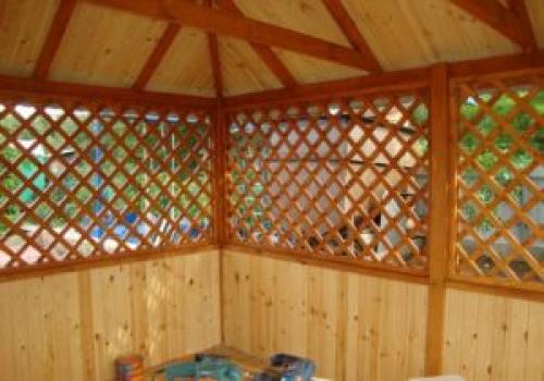 Обрешетка из реек. Как делается пошаговая обрешетка беседки рейкой своими руками