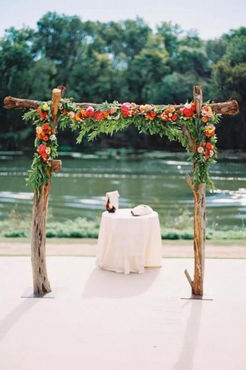 Свадебная арка своими руками форум. Свадебная арка: 30 идей, как украсить арку из дерева