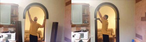 Установка арки на пену. Установка сборной арки в дверной проём своими руками