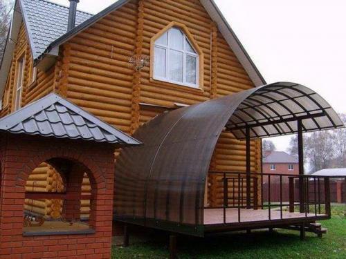 Навес во дворе частного дома своими руками. Навесы, пристроенные к дому