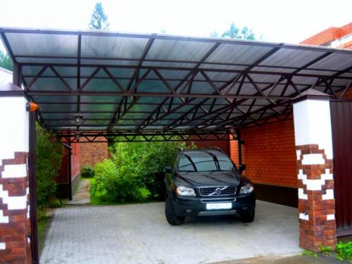 Красивые навесы во дворе частного дома своими руками. Навесы из поликарбоната — самостоятельное изготовление и особенности проектирования (100 фото)