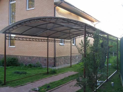 Красивые навесы во дворе частного дома своими руками. Навесы из поликарбоната — самостоятельное изготовление и особенности проектирования (100 фото)