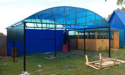 Красивые навесы во дворе частного дома своими руками. Навесы из поликарбоната — самостоятельное изготовление и особенности проектирования (100 фото)