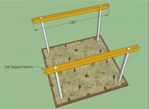 Пергола из металла своими руками. Деревянная пергола своими руками