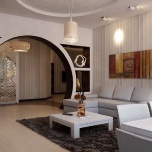 Межкомнатные и дверные арки из гипсокартона. Виды 15