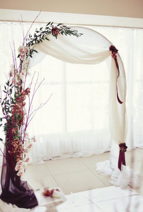 Цветочная арка своими руками. Как сделать свадебную арку своими руками из ткани и живых цветов? 16