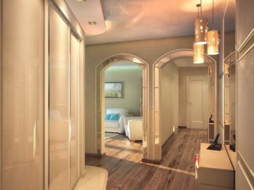 Оформление арки в прихожей. Отделка арок разными материалами