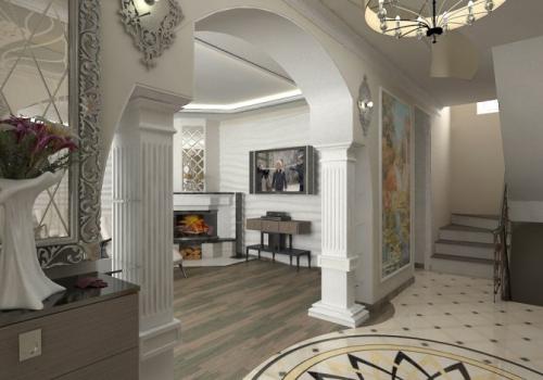 Оформление арки в прихожей. Отделка арок разными материалами