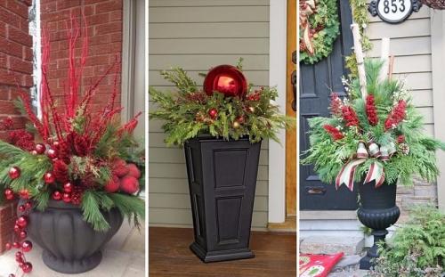 12 идей декора сада к Новому году. Новый год во дворе: как красиво украсить двор своими руками!