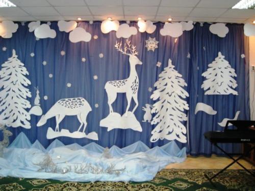 Как красиво украсить зал в детском саду на новый год. Украшения музыкального зала к Новому 2023 году