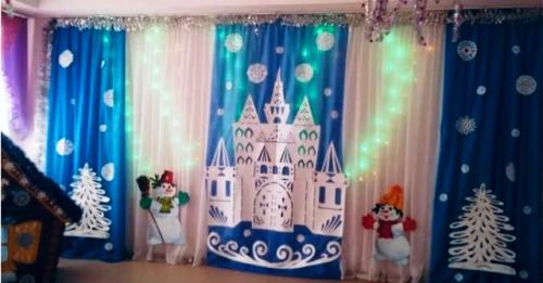 Как красиво украсить зал в детском саду на новый год. Украшения музыкального зала к Новому 2023 году