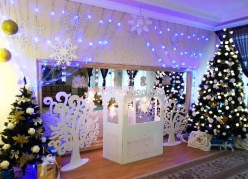 Как красиво украсить зал в детском саду на новый год. Украшения музыкального зала к Новому 2023 году