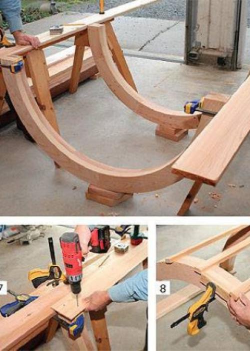 Установка арки для роз. Технология изготовления арки из дерева 03 Установка арки для роз. Технология изготовления арки из дерева 03