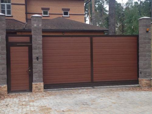 Ворота для частного дома из профнастила. Ворота из профнастила — 135 фото, как установить своими руками разные типы ворот