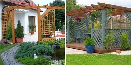 Шпалера пергола своими руками. Как сделать деревянную перголу своими руками