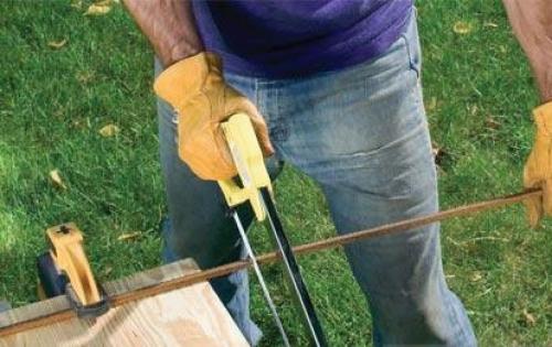 Арка во дворе частного дома своими руками. Арка из арматуры 01